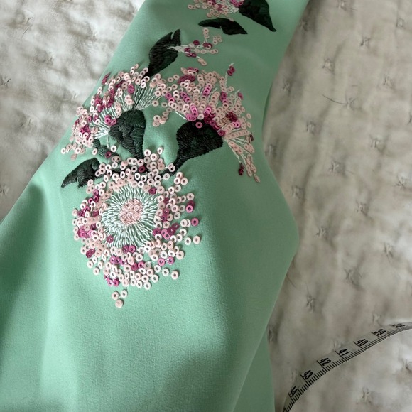 Chiara Boni La Petite Robe One Shoulder Cocktail Dress Sequin Floral IT 40/4 NWT - Picture 13 of 16